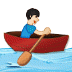 🚣🏻 person rowing boat: light skin tone display on Samsung